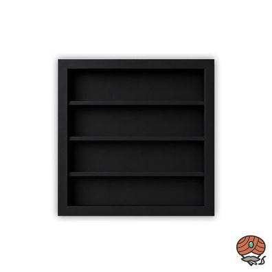 Clipper Sammlervitrine schwarz für 72 Clipper Feuerzeuge