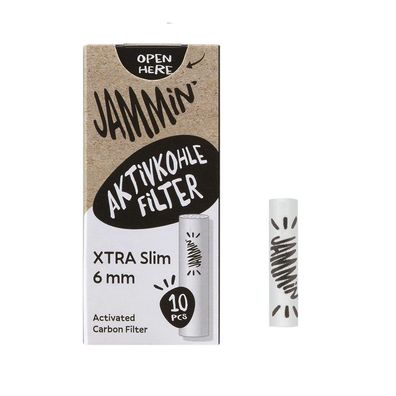 Jammin' Aktivkohlefilter XTRA Slim Size 10 Stück
