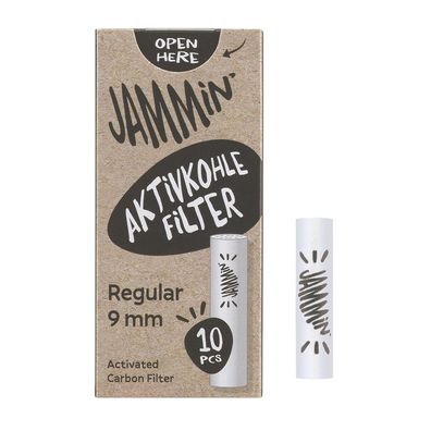 Jammin' Aktivkohlefilter Regular Size 10 Stück