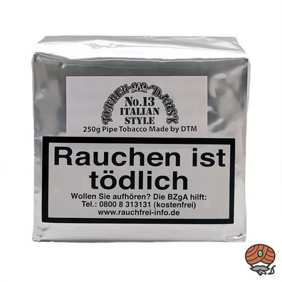 Torben Dansk No. 13 Italian Style Pfeifentabak Beutel von Dan Tobacco 250g