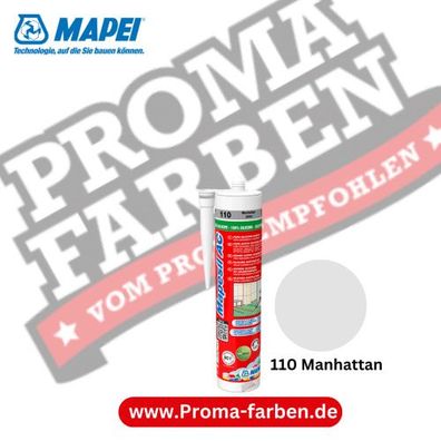Mapei Mapesil AC 310ml Silikon-Dichtstoff 110 Manhattan