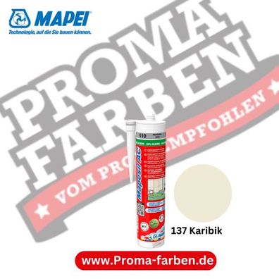 Mapei Mapesil AC 310ml Silikon-Dichtstoff 137 Karibik