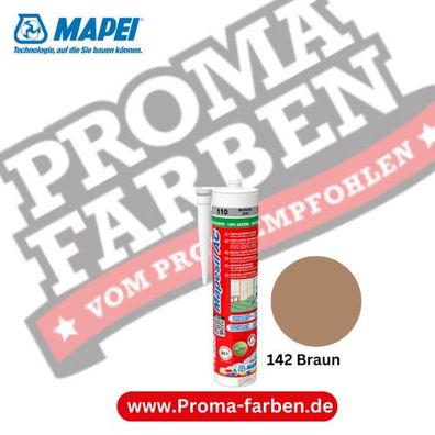 Mapei Mapesil AC 310ml Silikon-Dichtstoff 142 Braun
