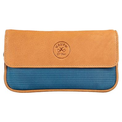 VAUEN Pfeifentasche Easy One (645), Blue (Leder mit blauem Nylon) Magnet