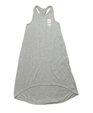 Esprit Sommerkleid Mädchen Gr. 164 grau meliert Racerback Kleid Eis Motiv