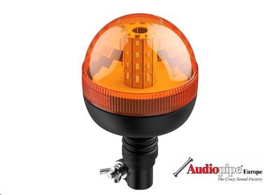 Gelbe RKL 60x LED Rundumleuchte Warnleuchte Blitzleuchte + Aufsteckrohr senkrech