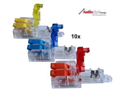 Neuheit 10x Verbindungsklemme Abzweigverbinder Kabelverbinder Kabeldiebe blau