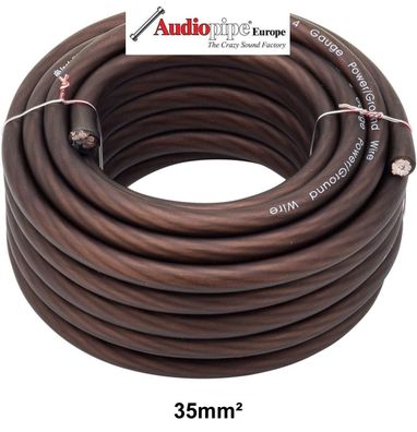 0,5m Verstärker Endstufen Anschluss Powerkabel 35mm2 schwarz Masse TOP PREIS