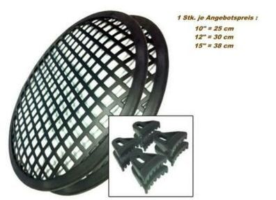 Lautsprechergitter Grill Schutzgitter 30cm 12" Abdeckung für Subwoofer Metall