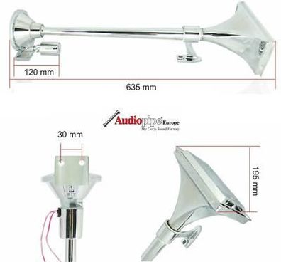 Lkw Air Horn Fanfare Train Horn Mega Hupe Signalhorn 24V super laut !