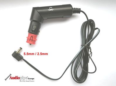 12/24V Zigarettenanzünder Stecker Winkel 5.5mm/2,5mm Hohlstecker Adapter 10A