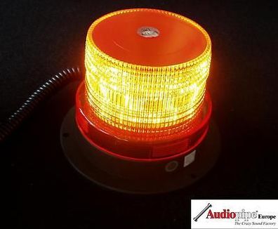 Gelbe LED Rundumleuchte Warnleuchte Blitzleuchte + Magnetfuss 12 V Zigarettenanz