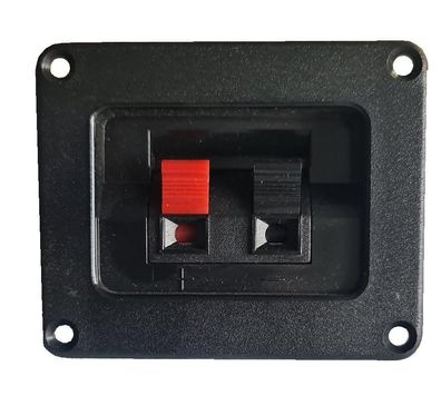 Lautsprecherterminal eckig 80x65mm Terminal 2- polig TOP Preis !!!