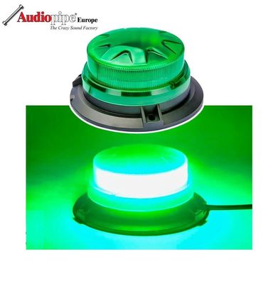 48 LED Grüne Rundumleuchte Flathead Warnleuchte Blitzleuchte Magnet 12 Volt G/G