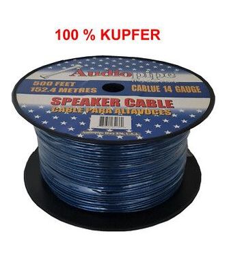 Lautsprecherkabel 2x 2,5mm² 8 Meter BLAU OFC 100% Kupfer Boxenkabel TOP