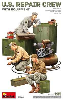 MiniArt U.S. Repair Crew Equipment Bausatz 53004 in 1:35 Kisten 646053004
