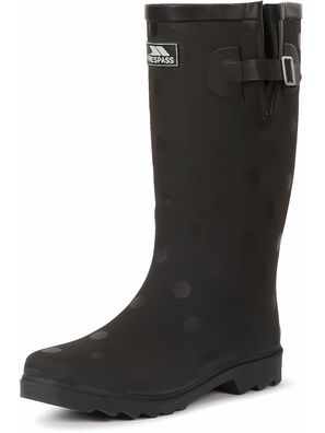 Trespass Damen Gummistiefel Elena - Female Welly Black Polka Dot