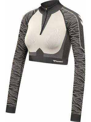 Hummel Damen Longsleeve Hmlmt Mila Seamless Crop Half Zip 215965