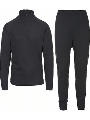 Trespass Funktionsunterwäsche Unite360 - Adults Base Layer Set Black X