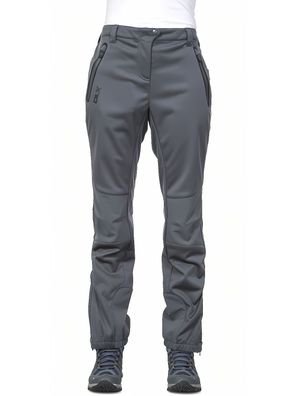DLX Damen Wanderhose Sola - Female Softshell Trousers Carbon