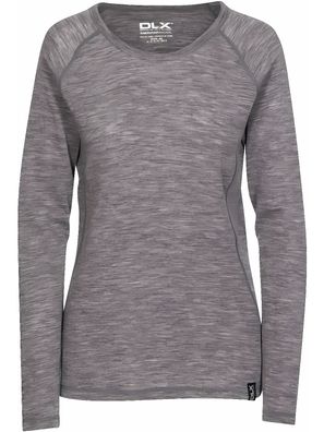 DLX Damen Funktionsunterwäsche Libra - Female Dlx Merino Base Layer Top Dark