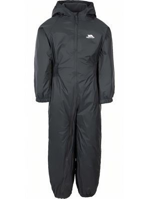 Trespass Kinder Regenset Dripdrop - Childs Rain Suit Dark Grey