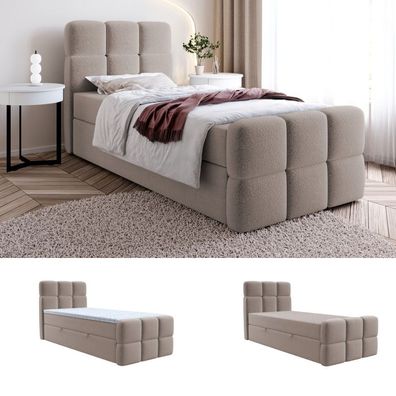 Boxspringbett Bett Doppelbett SALA MINI mit Bonell-Matratze + 2 Bettkästen , H3