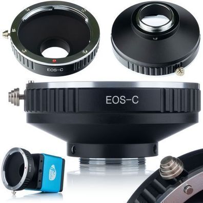Rosfix C-Mount Adapter – für Canon EF/EF-S an Raspberry Pi HQ | Metall