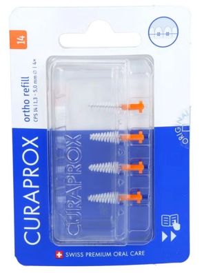Curaprox Cps 14 Interdentalbürste ortho 1,3 - 5 mm · 4 St · PZN 19490225