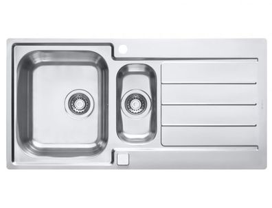 Küchenspüle 98x50cm Edelstahl Einbauspüle Line maxim 10 Schrank 60 cm