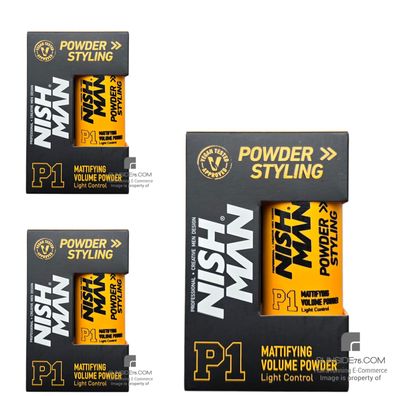 NishMan/P1 Mattifying Volume Powder 3x20g/Haarstyling/Haarpflege