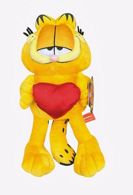 Garfield Plüsch Figur Stofffigur Kuscheltier 33 cm Groß mit Herz NEU