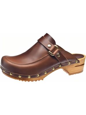 Sanita Damen Clogs Wood-Lillen Open 478340