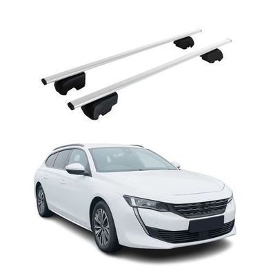 Dachträger Grundtäger für Peugeot 508 2019-2023 Pre-FL 75kg Metall Silber 2 tlg
