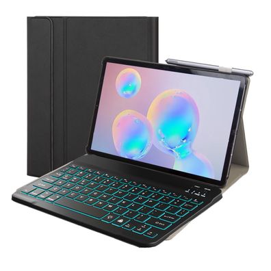 3in1 Bluetooth Tastatur + Maus + Cover für Samsung Galaxy Tab S5e T720 11 Zoll