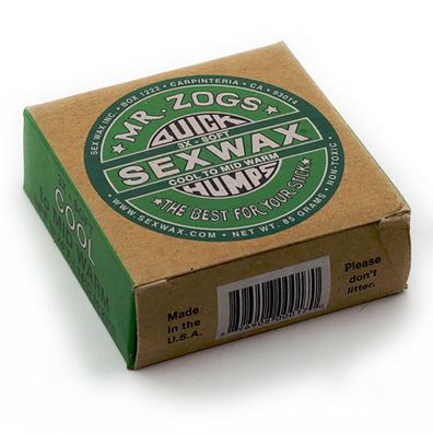 MR. ZOGS SEXWAX Surfwachs Quick Humps soft 14°C bis 23°C