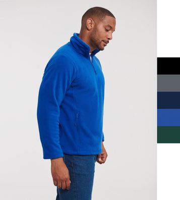 Russell Europe Herren 1/4 Zip Fleece Pullover XS-2XL Outdoor R-874M-0 NEU