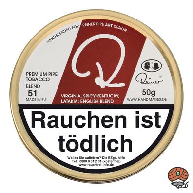 Reiner ROT Blend 51 Pfeifentabak 50g Dose