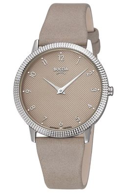 Boccia Damen-Quarzuhr Titan Beige 3381-01
