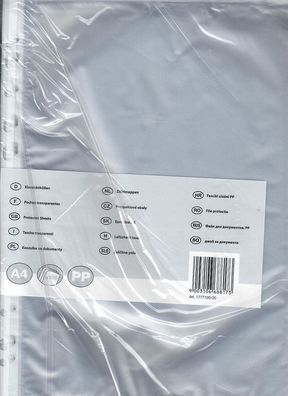 Klarsichthüllen A4 PP 100 Blatt 40µm