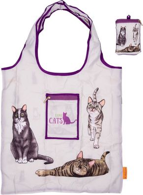 Die Spiegelburg, Coppenrath Verlag, Faltshopper - Einkaufstasche, 23746, I love Cats,