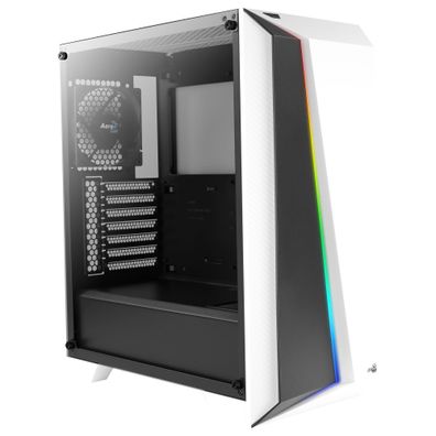 Aerocool Advanced Technologies Cylon Pro weiss/schwarz Tempered Glass - Midi/Minitowe