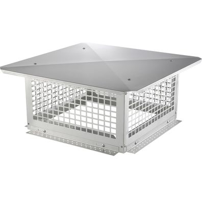 VEVOR Schornsteinabdeckung Edelstahl 304 582x582x245mm Kaminhaube Vogelschutz