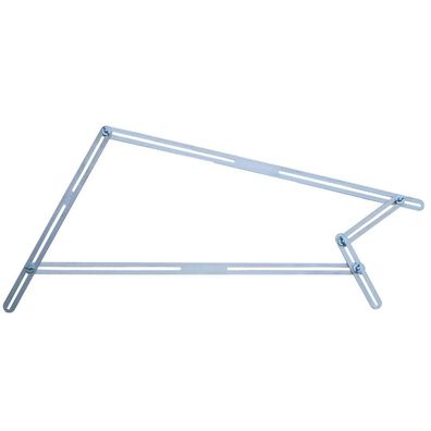 hedue Winkelschablone Treppe T510 Treppenlehre mit 13 Aluschienen