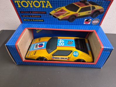 DDR MSB Toyota Rallye Dakar Nr.48 Blechspielzeug Friction OVP Export Vintage