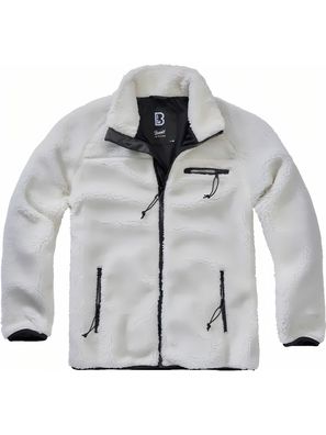 Brandit Herren Jacke Teddyfleece Jacket White