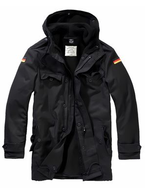 Brandit Jacke BW Parka Flag in Black