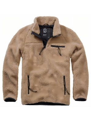 Brandit Jacke Teddyfleece Troyer in Camel
