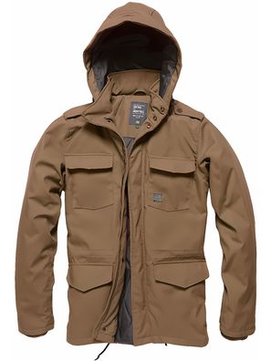 Vintage Industries Winterjacke Darren Parka Dark Tan