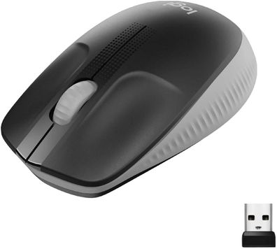 Logitech kabellose Maus M190, geschwungenes Design für beidhändige Nutzung